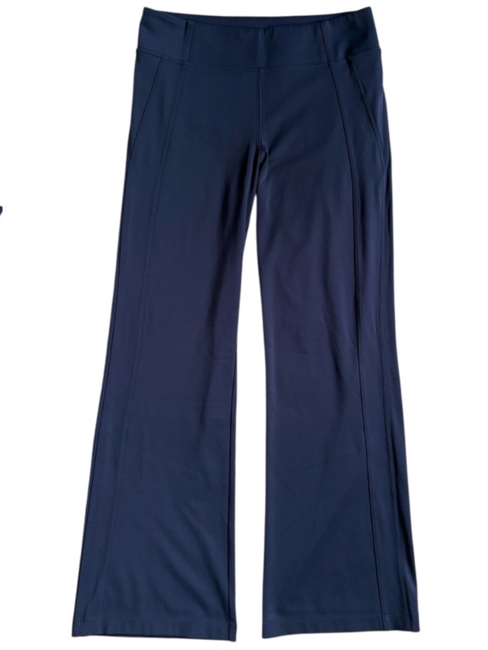 EUC Athleta Delancey Skyline Ankle Flare Pants Size Large Tall Navy - Picture 2 of 8